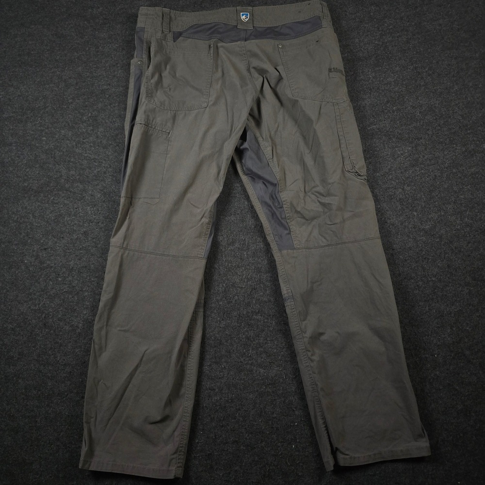 Kuhl Radikl Pants Dark Charcoal Grey Cotton Outdoor Hiking Gorpcore Mens 36x30 - Picture 4 of 15